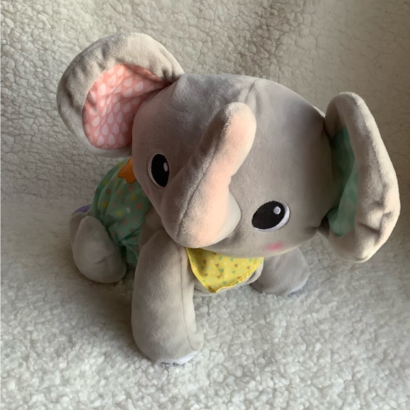 Vtech Explore & Crawl Learning Plush Elephant Talks and Crawls Working Toy - Picture 2 of 4